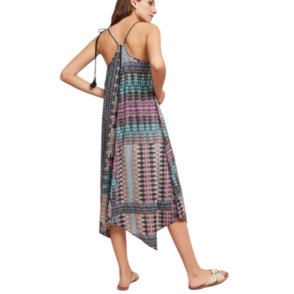 Anthropologie Akemi + Kin Riviera Tasseled Boho Midi Dress - Multicolor - Medium - Picture 9 of 12